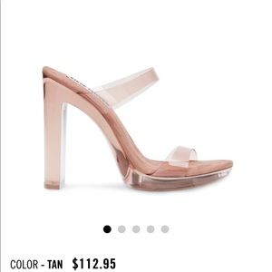 Steve Madden Glassy Tan Heels